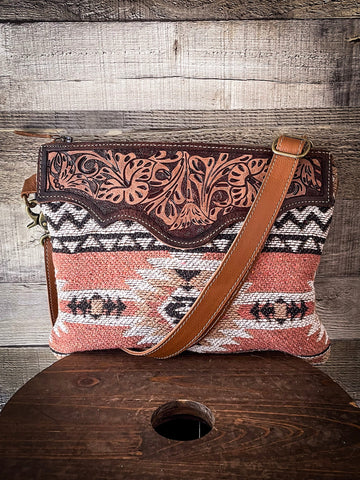 Myra Bag - Sansa Chevron Hand - Tooled Bag - Purses & Wallets - Myra Bag - Bronco Western Supply Co.