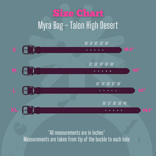 Myra Bag - Talon High Desert Belt In Brown – Accessories from Bronco Western Supply Co.