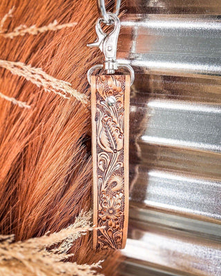 Myra Bag - Tampico Trails Key Fob in Honey – Accessories from Bronco Western Supply Co.