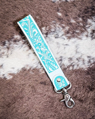 Myra Bag - Tampico Trails Key Fob in Turquoise – Accessories from Bronco Western Supply Co.