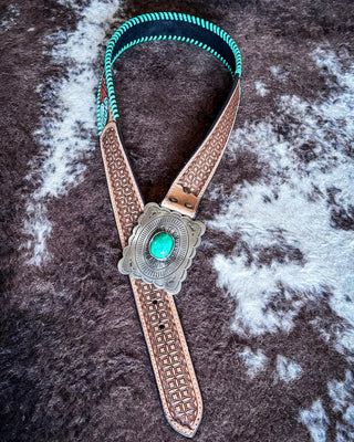 Myra Bag - Tropical Forest Hand - Tooled Concho Belt – Accessories from Bronco Western Supply Co.