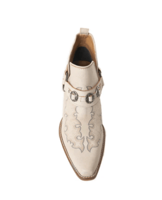 Myra Bag - Western Ember Booties in White – Women's Shoes from Bronco Western Supply Co.