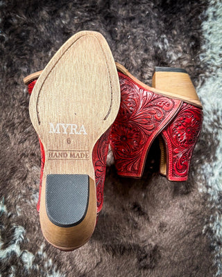 Myra Bag - Western Moxie Booties in Scarlet – Women's Shoes from Bronco Western Supply Co.