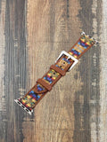 Navajo Pattern Apple Watch Bands - Sand - Gift Items - Bronco Western Supply Co. - Bronco Western Supply Co.