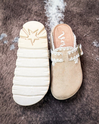 Nevada Buckle Clogs in Taupe by Very G – Women's Shoes from Bronco Western Supply Co.
