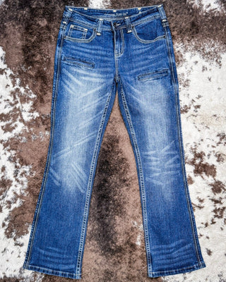 Never Give Up Bootcut Jeans by Cowgirl Tuff – Apparel from Bronco Western Supply Co.