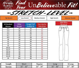 Original Shattered Bootcut Jeans by Cowgirl Tuff – Apparel from Bronco Western Supply Co.