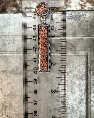 Out West Bar Dangle Fashion Earrings - Copper – Jewelry from Bronco Western Supply Co.