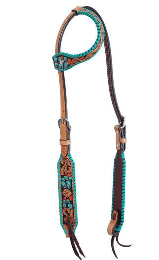 Painted Cactus Breast Collar and Headstall - Pieces Sold Separate – Horse Tack from Bronco Western Supply Co.