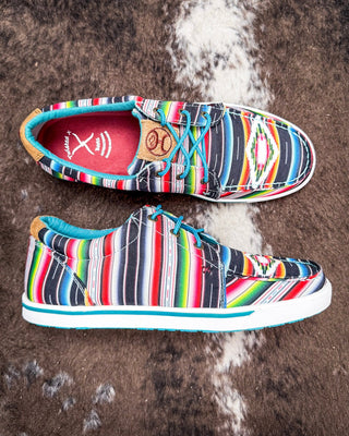 Paloma Pop Twisted X Hooey Loper - Black and Serape – Women's Shoes from Bronco Western Supply Co.