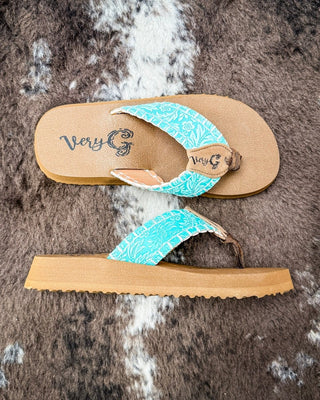 Pamela Sandal in Turquoise by Very G – Women's Shoes from Bronco Western Supply Co.