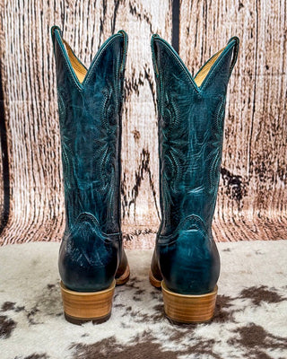 Paradise Black Star Leather Boots - Laguna Blue – Women's Shoes from Bronco Western Supply Co.