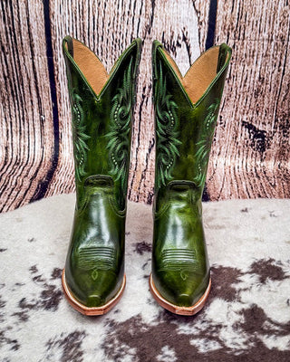 Paradise Black Star Leather Boots - Lime – Women's Shoes from Bronco Western Supply Co.