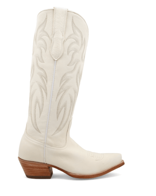 Pearl Black Star Leather Boots - Ivory – Women's Shoes from Bronco Western Supply Co.