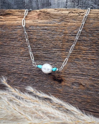 Pearl Creek Turquoise Paperclip Necklace – Jewelry from Bronco Western Supply Co.