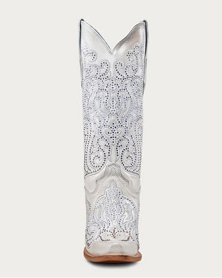 Pearl Radiance Crystal Snip Toe Boots in White by Corral Boots – Women's Boots from Bronco Western Supply Co.