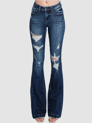 Petra Whitley Mid - Rise Stretch Flare Jeans – Apparel from Bronco Western Supply Co.