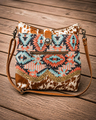 Pink Fog Hair-On Shoulder Bag by Myra Bag – Purses & Wallets from Bronco Western Supply Co.