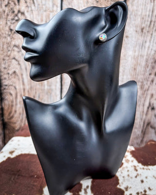 Prairie Petals Stud Fashion Earring Set - Jewelry - Blue Tortoise - Bronco Western Supply Co.