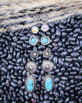 Prairie Petals Stud Fashion Earring Set – Jewelry from Bronco Western Supply Co.