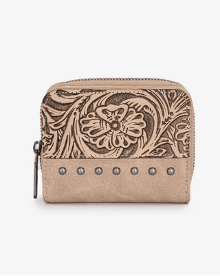 Prairie Rose Tooled Wallet in Khaki by Wrangler – Purses & Wallets from Bronco Western Supply Co.