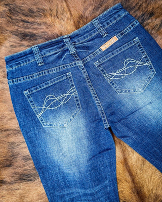 Premium II Bootcut Jeans in Medium Wash by Cowgirl Tuff – Apparel from Bronco Western Supply Co.
