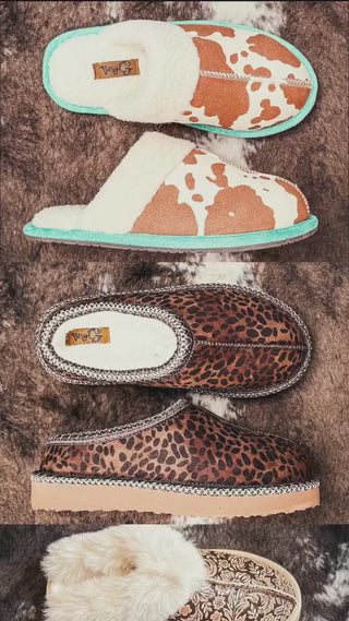 Hot take: slippers count as western wear if they’re this cute. 😉🐄

We rounded up our comfiest, fuzziest, cutest slippers—and trust us, your feet are gonna thank you. Whether you're loungin’, giftin’, or just avoiding real shoes… these are IT.

🖤 Cowprint, fleece, bold colors
🖤 Cozy on the inside, full of personality on the outside
🖤 Perfect for gifting or staying home in style
🖤 Free shipping over $125

Slippers, but make it western.