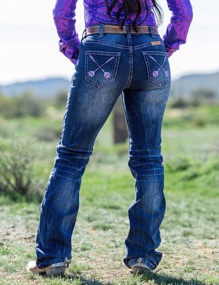 Purple Arrows Bootcut Jeans by Cowgirl Tuff – Apparel from Bronco Western Supply Co.