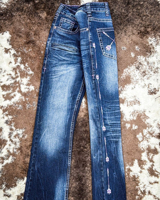 Purple Arrows Bootcut Jeans by Cowgirl Tuff – Apparel from Bronco Western Supply Co.