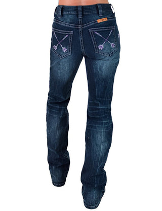 Purple Arrows Bootcut Jeans by Cowgirl Tuff – Apparel from Bronco Western Supply Co.