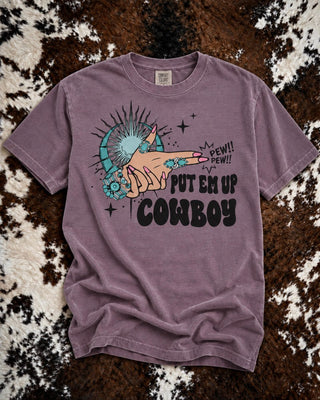 Put Em Up Cowboy Graphic Tee or Sweatshirt – Apparel from Bronco Western Supply Co.