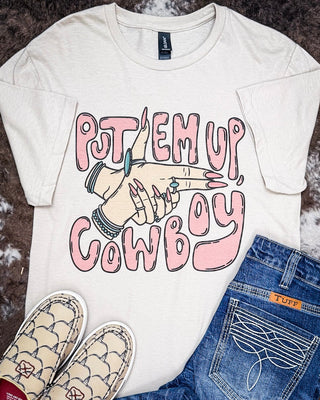 Put 'Em Up Graphic Tee - Cream – Shirts & Tops from Bronco Western Supply Co.