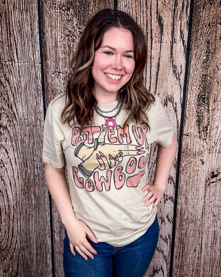 Put 'Em Up Graphic Tee - Cream – Shirts & Tops from Bronco Western Supply Co.