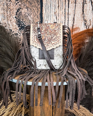 Reveena Hair on Hide Fringe Phone Crossbody Bag – Purses & Wallets from Bronco Western Supply Co.