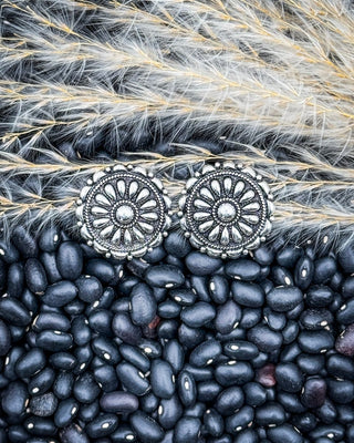 Ridgeview Floral Concho Stud Earrings – Jewelry from Bronco Western Supply Co.