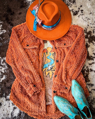 Roam Free Graphic Tee - Mocha - Apparel - Bronco Western Supply Co. - Bronco Western Supply Co.