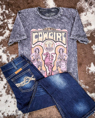 Rodeo Legend Graphic Tee - Black – Apparel from Bronco Western Supply Co.