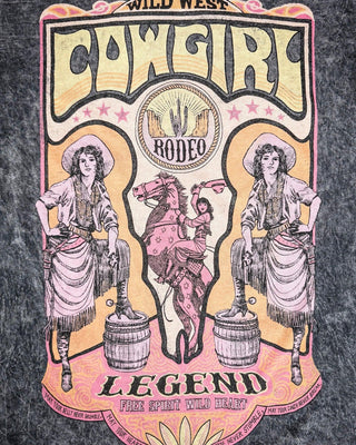 Rodeo Legend Graphic Tee - Black – Apparel from Bronco Western Supply Co.