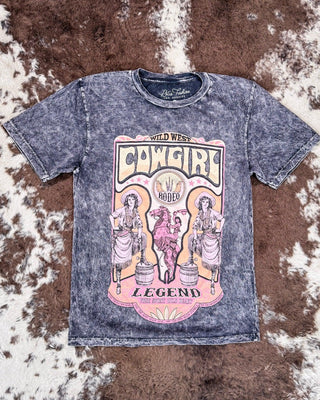 Rodeo Legend Graphic Tee - Black – Apparel from Bronco Western Supply Co.