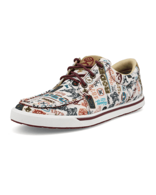 Rodeo Remix Twisted X Hooey Loper Sneaker - Toasted Almond and Multi – Women's Shoes from Bronco Western Supply Co.