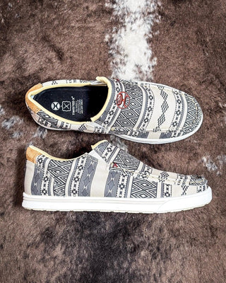 Ronda Twisted X Hooey Slip - On Loper - Taupe & Black – Women's Shoes from Bronco Western Supply Co.