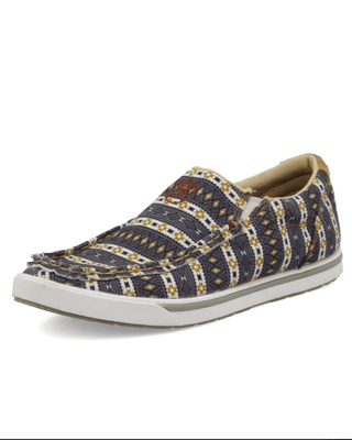 Ronnie Twisted X Hooey Slip - On Loper Sneakers - Black and Yellow Multi – Women's Shoes from Bronco Western Supply Co.