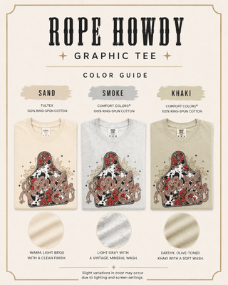 Rope Howdy Graphic Tee – Apparel from Bronco Western Supply Co.