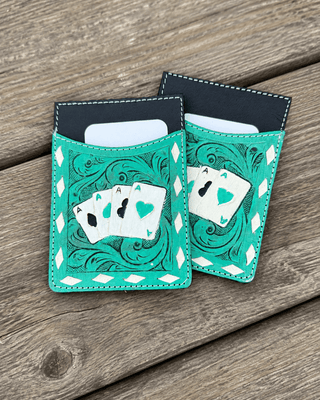 Rory Gambler Card Holder in Turquoise by Countryside Co. – Purses & Wallets from Bronco Western Supply Co.
