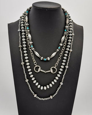 Rowan Snaffle Bit Layered Necklace – Jewelry from Bronco Western Supply Co.