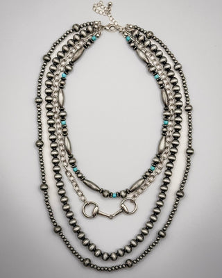 Rowan Snaffle Bit Layered Necklace – Jewelry from Bronco Western Supply Co.