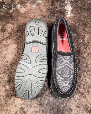 Roxy Twisted X Slip - On Driving Moc - Black & Grey – Women's Shoes from Bronco Western Supply Co.