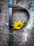 Royal King 3D Sunflower Single Ear Headstall - Headstalls & Accessories - Tough 1 - Bronco Western Supply Co.