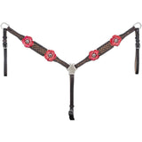 Royal King 3D Zinnia Flower Breast Collar - Breast Collars - Tough 1 - Bronco Western Supply Co.