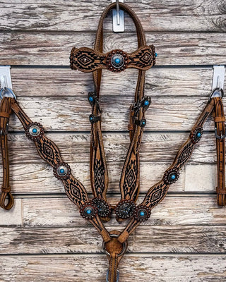 Royal King - Serenity Headstall and Breastcollar Set – Horse Tack from Bronco Western Supply Co.